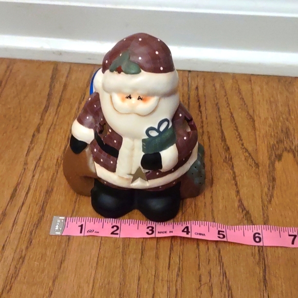Crazy Mountain Ceramic Santa Tea Light Holder - Picture 9 of 10